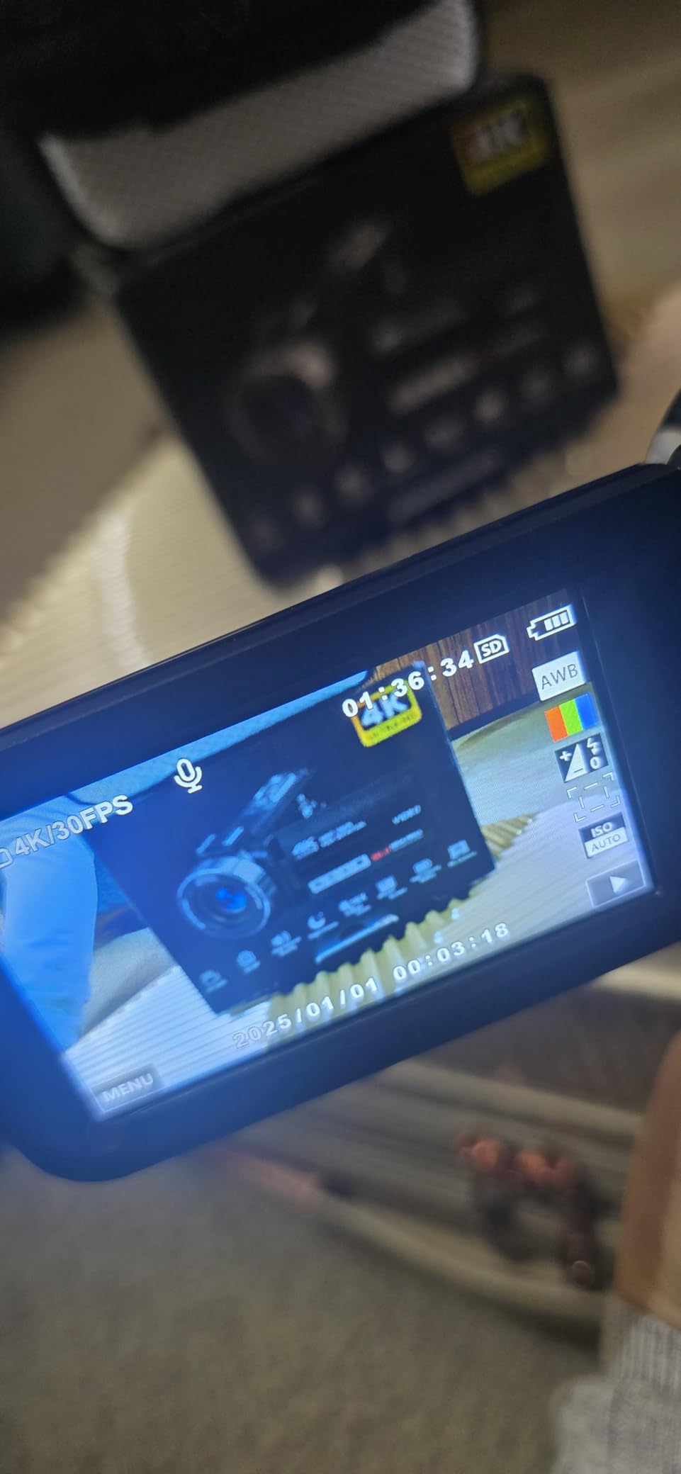 4K 80MP Video Camera Camcorder Vlogging Camera for YouTube Webcam | 18X Digital Zoom, IR Night Vision, 3.0