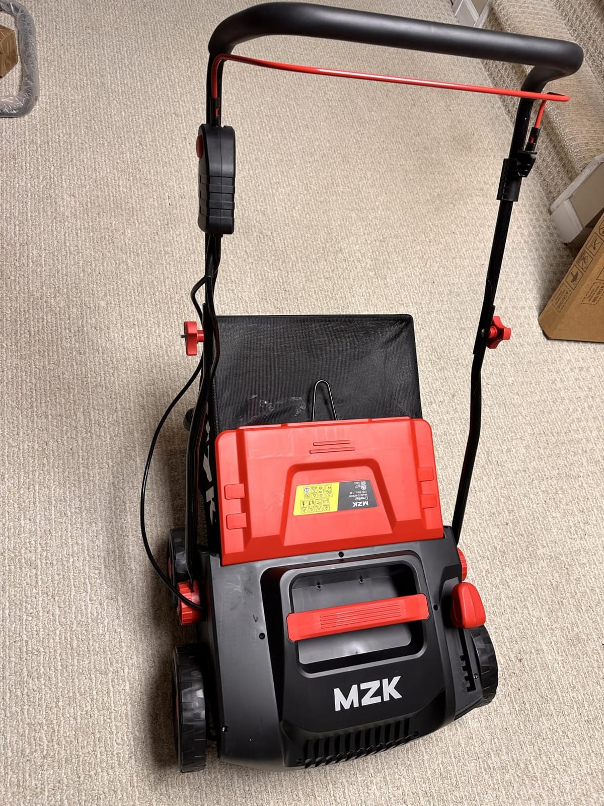 MZK 15-Inch Lawn Dethatcher, Electric Scarifier with Bag customer photo 2