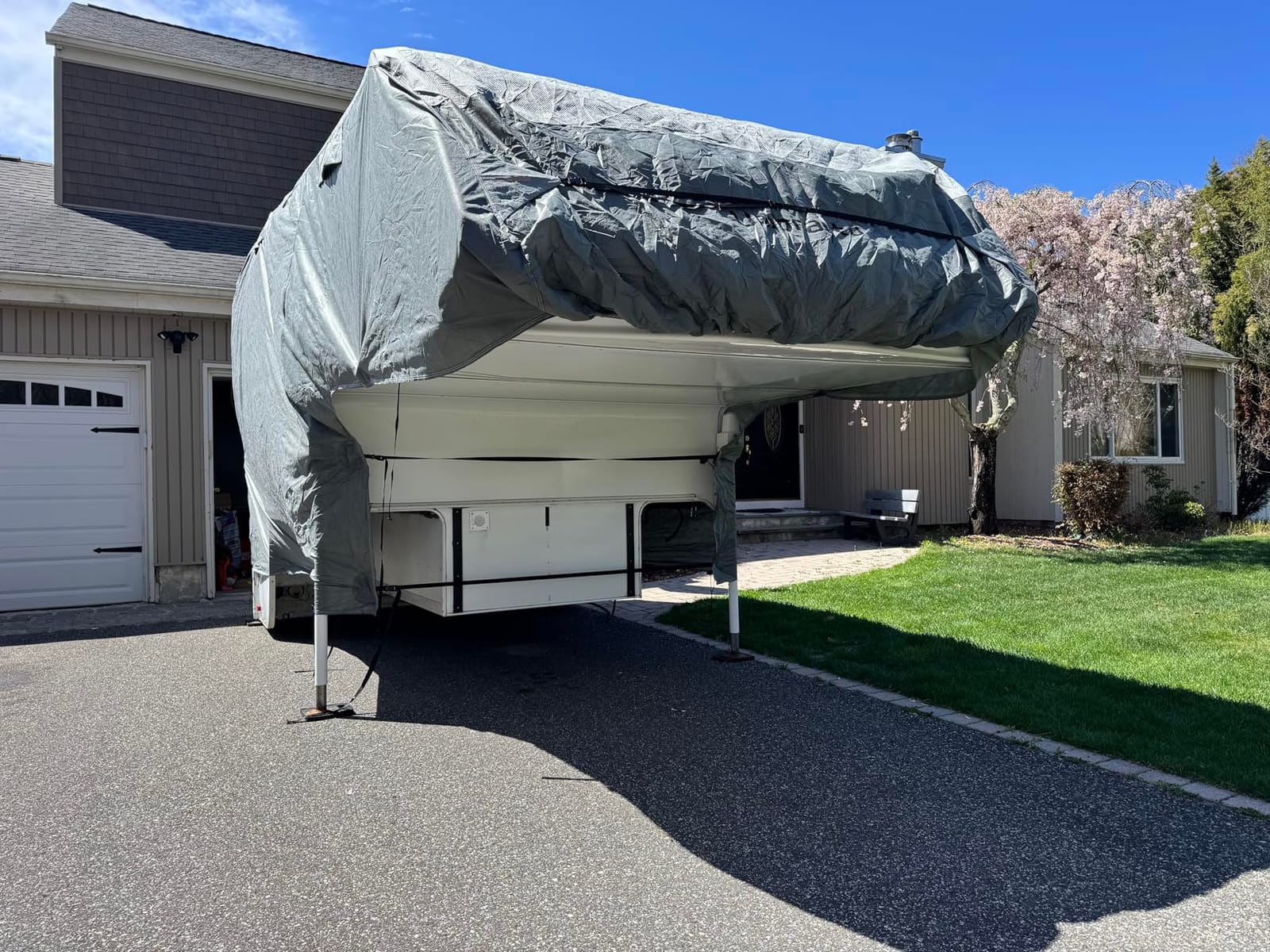 Teardrop Trailer Cover Fits 12'-15' RV, Camper Cover for R-Pod Trailers customer photo 2