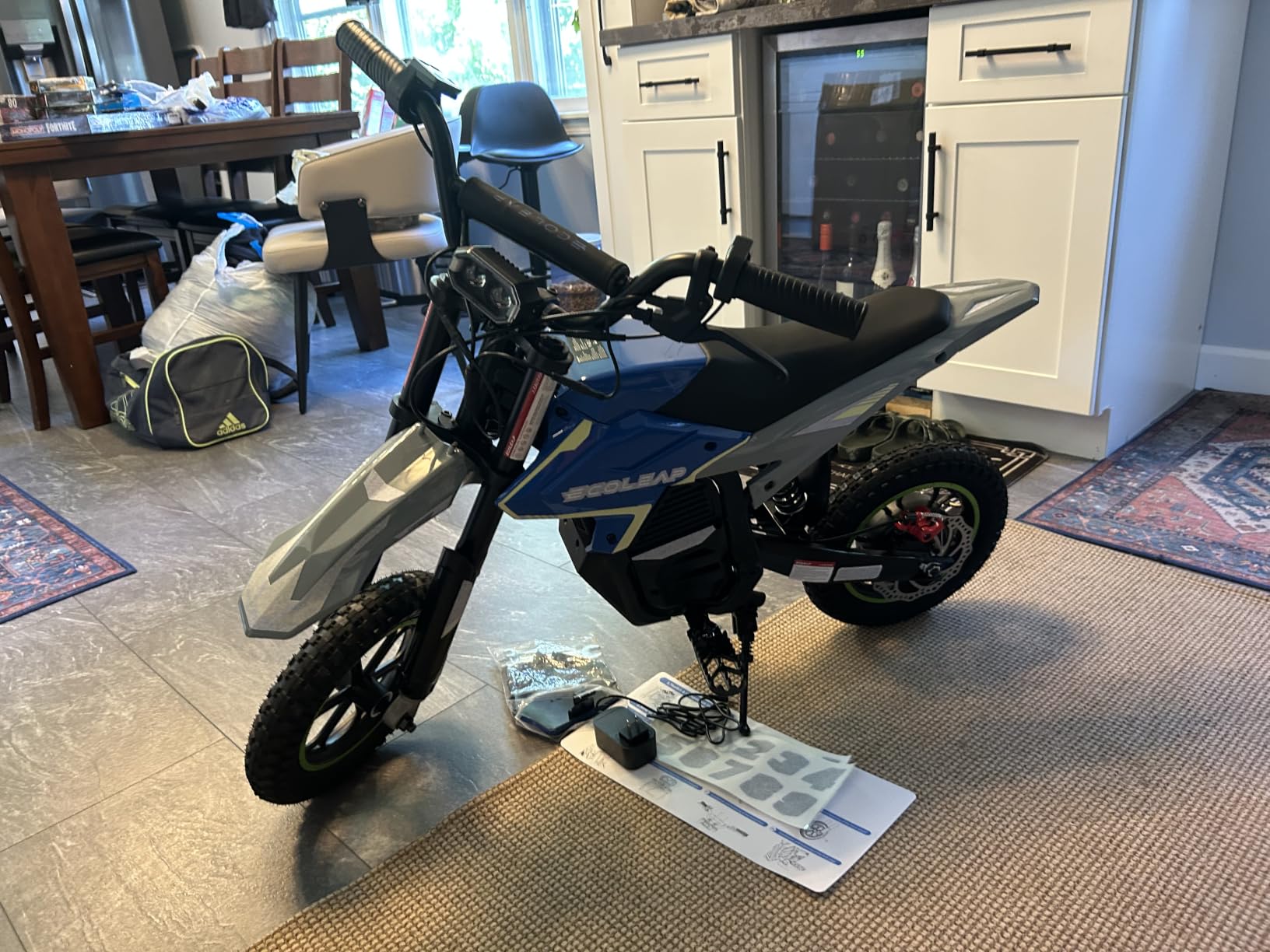 K2 Kids Electric Dirt Bike, 36V 850W Peak Motor, 19.8 MPH, 18-Mile Range, 3-Speed Modes, Dual Suspension & Disc Brake, Electric Motorcycle for Kids Ages 4-10 customer photo 1