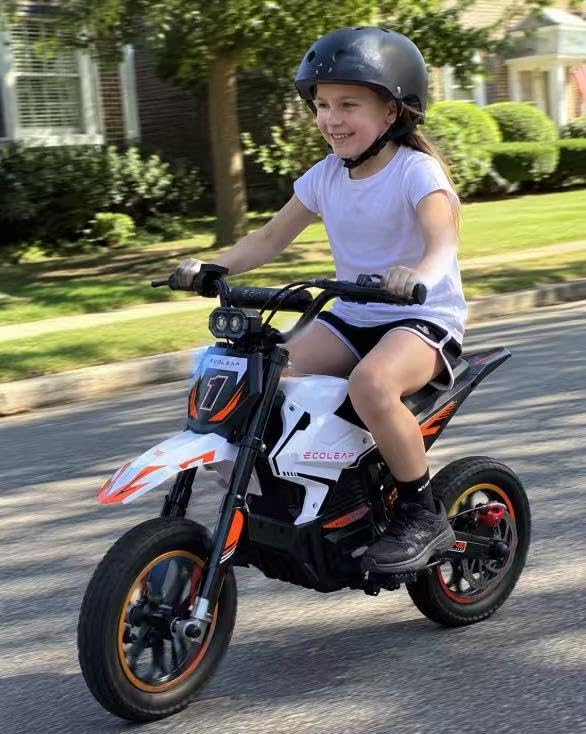 K2 Kids Electric Dirt Bike, 36V 850W Peak Motor, 19.8 MPH, 18-Mile Range, 3-Speed Modes, Dual Suspension & Disc Brake, Electric Motorcycle for Kids Ages 4-10 customer photo 2