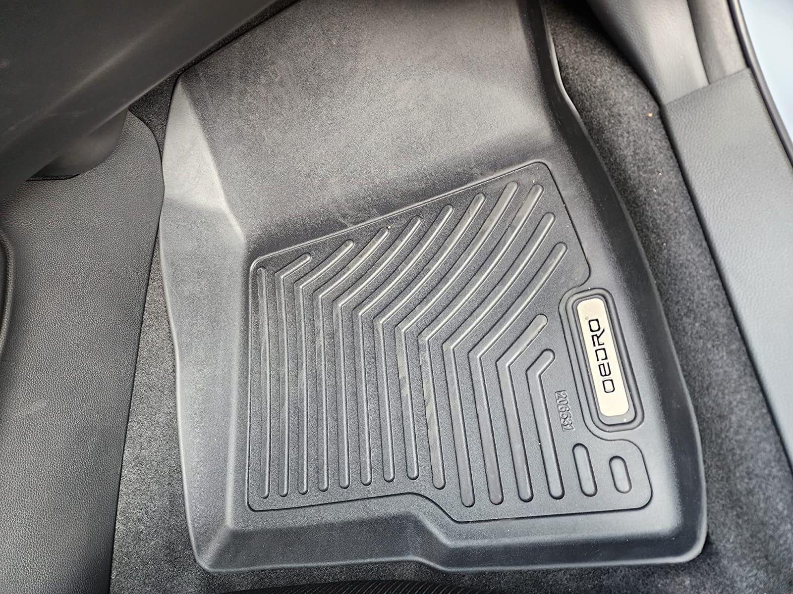OEDRO Floor Mats Fits Tesla Model Y Juniper 2025 2026 5-Seater | Custom Fit All-Weather TPE Model Y Premium/Performance Cargo Liner Trunk Backrest Model Y Interior Accessories 9 Piece customer photo 2