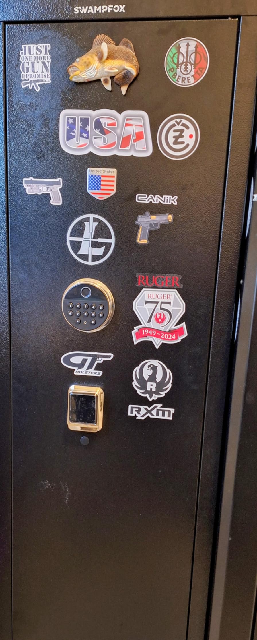 [No Assembly Required] Gun Safe for Rifles and Pistols, with Biometric Quick Access Gun Locker, Shotgun Safe, Large Gun Cabinet and Password Lock, 57