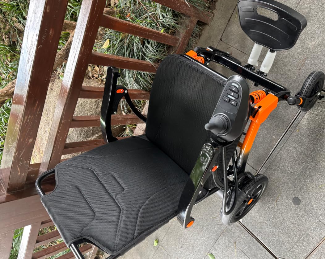 39LB Electric Wheelchairs for Seniors Ultra Lightweight, 25 Miles Long Travel Range Motorized Wheelchair, All Terrain Compact Portable Power Wheelchair, Foldable Mobility Scooter for Adults customer photo 2