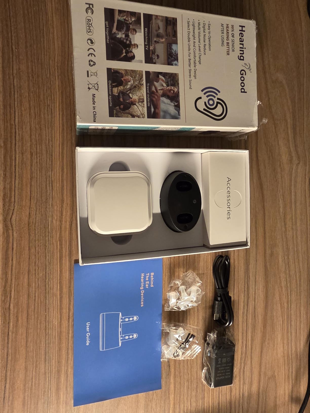 Hearing Aids for Seniors, Hearing Aid Rechargeable for Hearing Loss, Personal Hearing Amplifier with Volume Control and Portable Magnetic Charging Case, Noise Canceling Hearing Aids customer photo 1