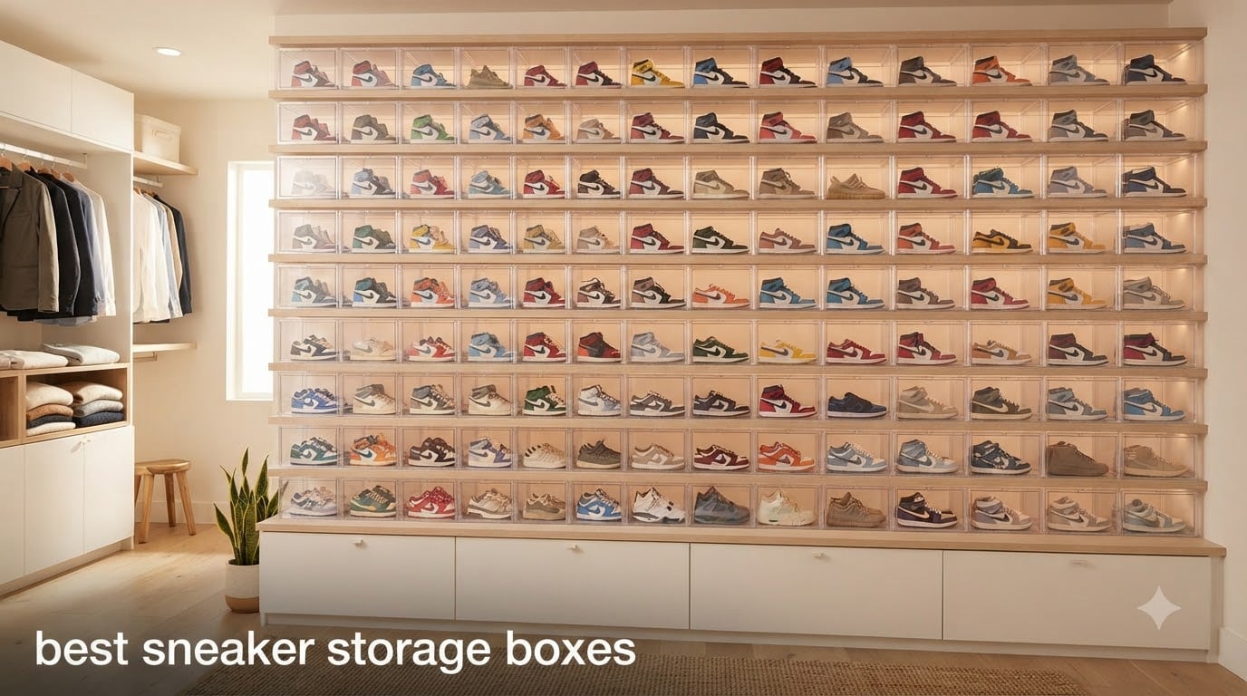 best sneaker storage boxes