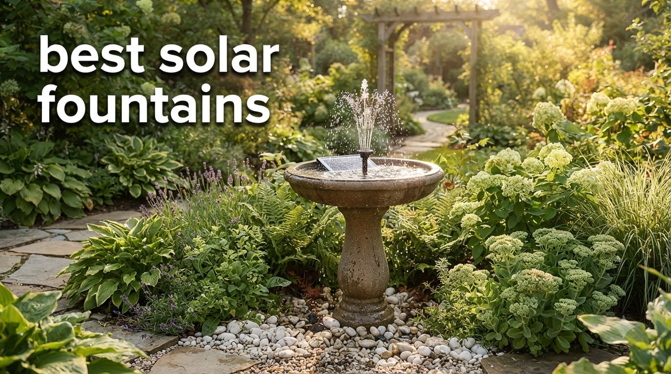 best solar fountains