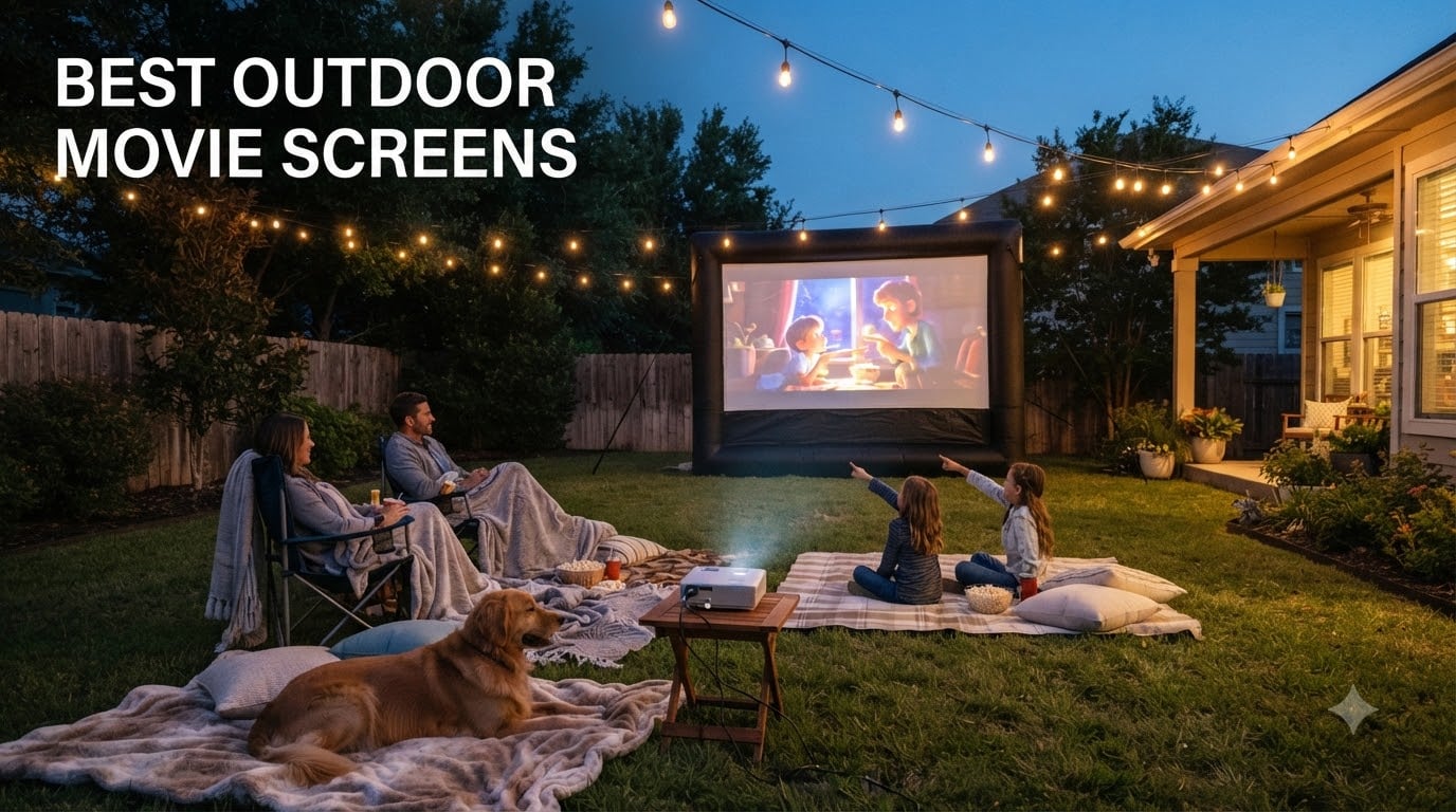 best outdoor movie screens