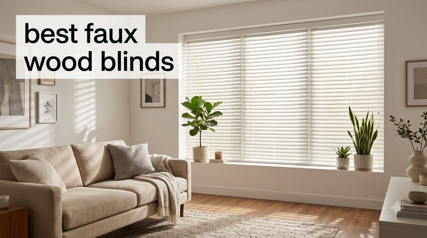 best faux wood blinds