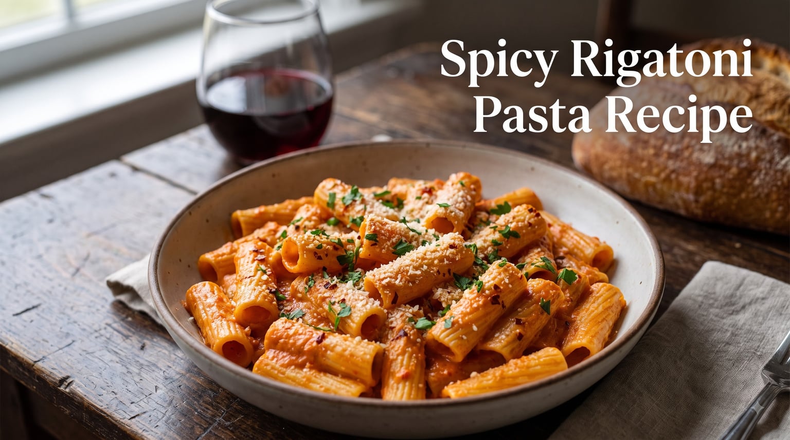 Spicy Rigatoni Pasta Recipe