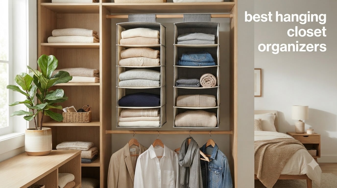 best hanging closet organizers