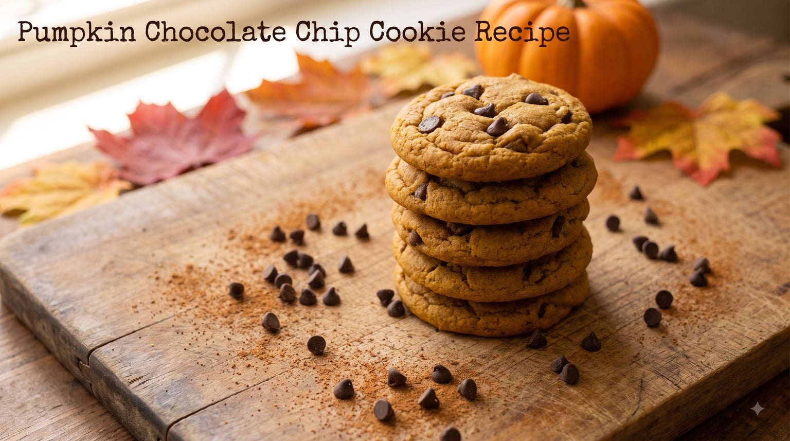 Pumpkin Chocolate Chip Cookie Recipe