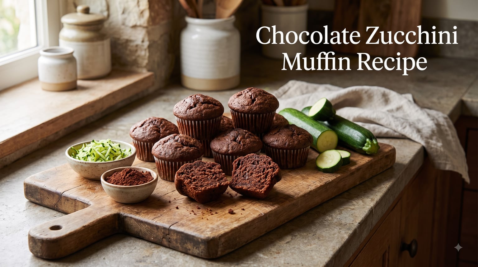 Chocolate Zucchini Muffin Recipe