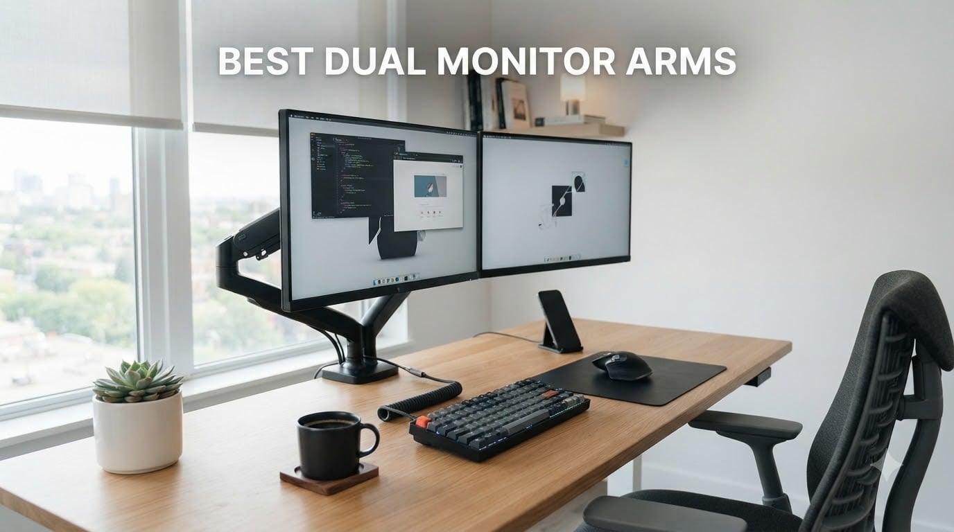 best dual monitor arms