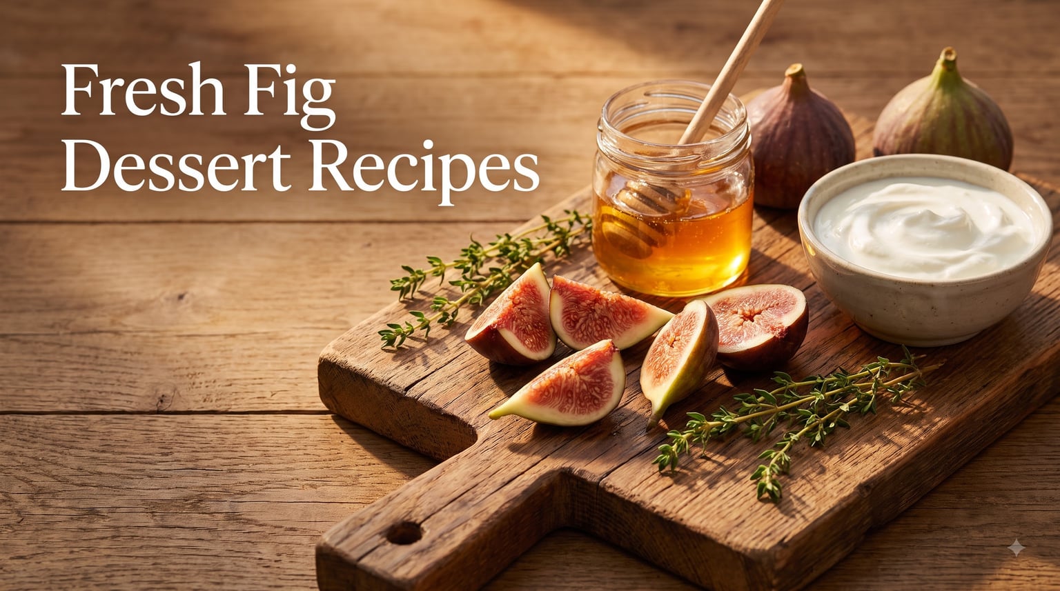 Fresh Fig Dessert Recipes