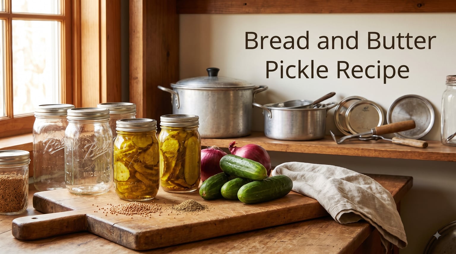 Bread and Butter Pickle Recipe