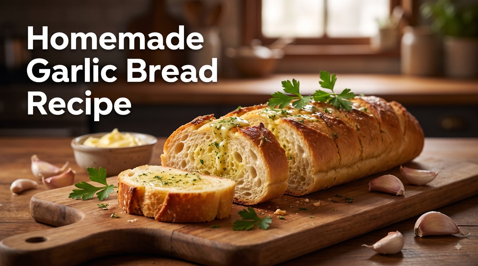 Homemade Garlic Bread Recipe