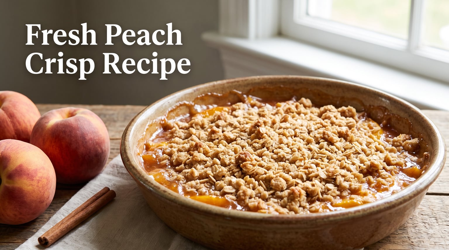 Fresh Peach Crisp Recipe