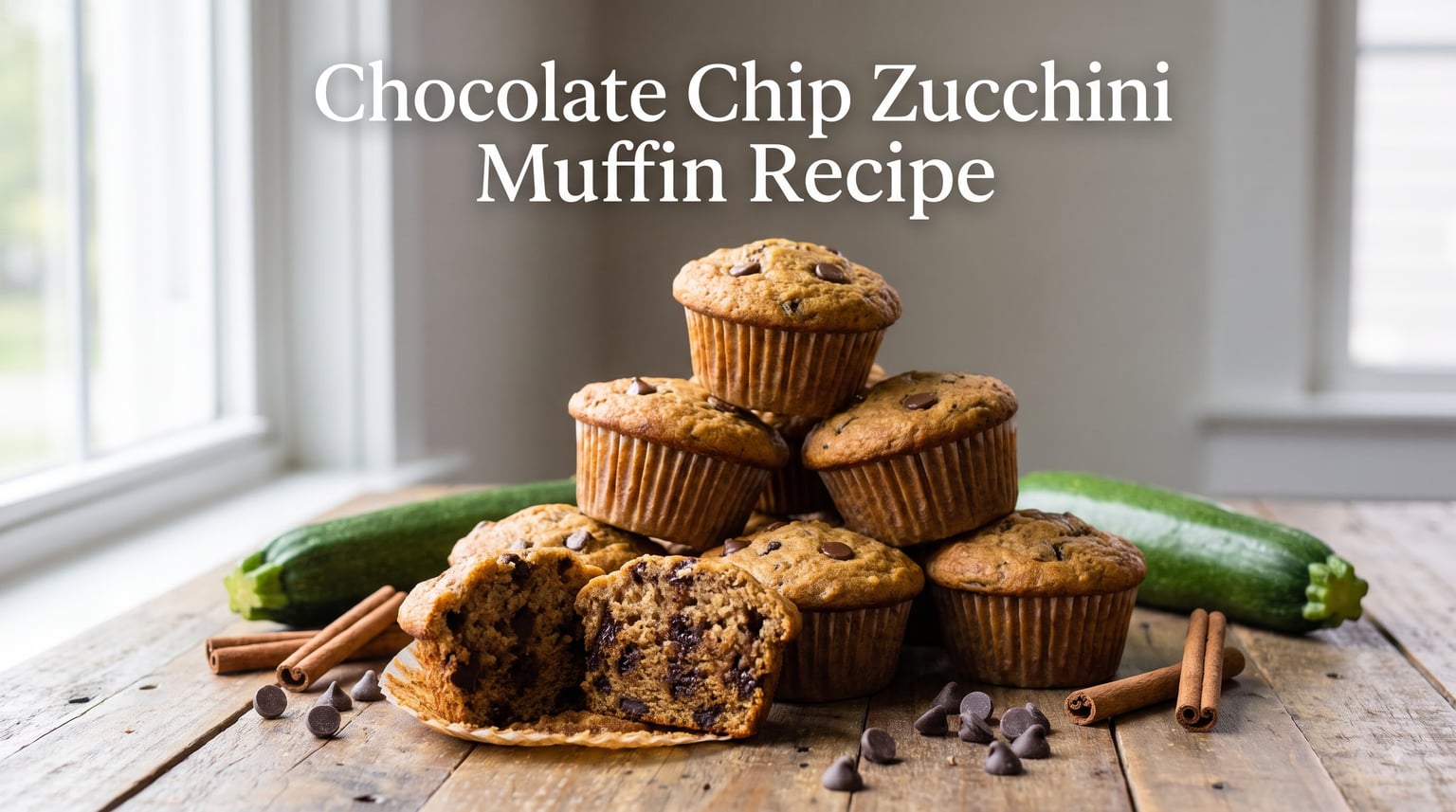 Chocolate Chip Zucchini Muffin Recipe