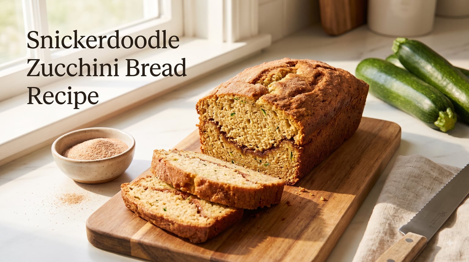 Snickerdoodle Zucchini Bread Recipe