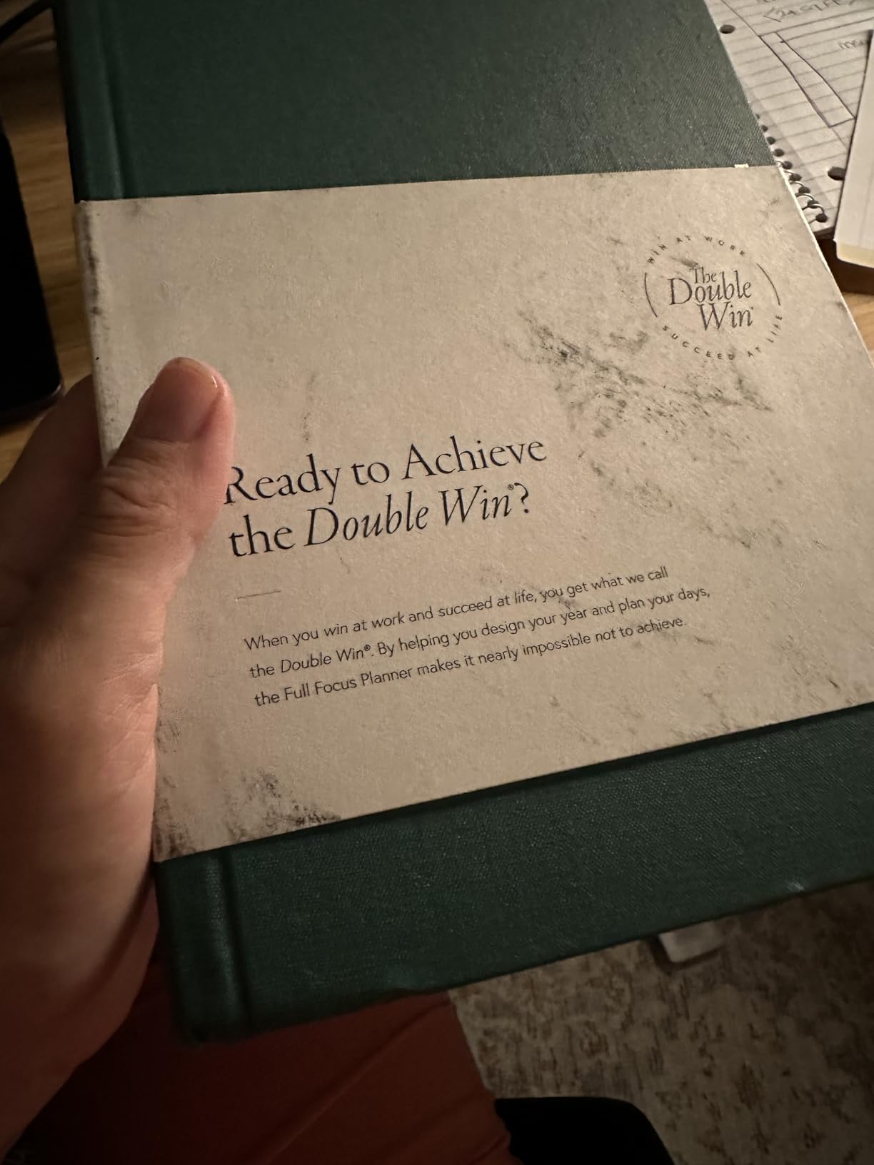 Full Focus Navy Linen Planner by Michael Hyatt - The #1 Daily Planner to Increase Focus, Eliminate Overwhelm, and Achieve Your Biggest Goals - Hardcover customer photo 2