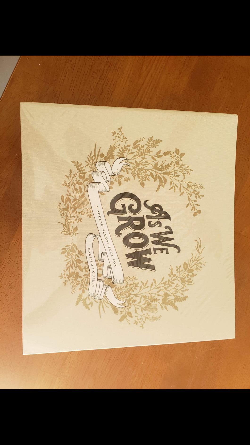 As We Grow: A Modern Memory Book for Married Couples customer photo 1