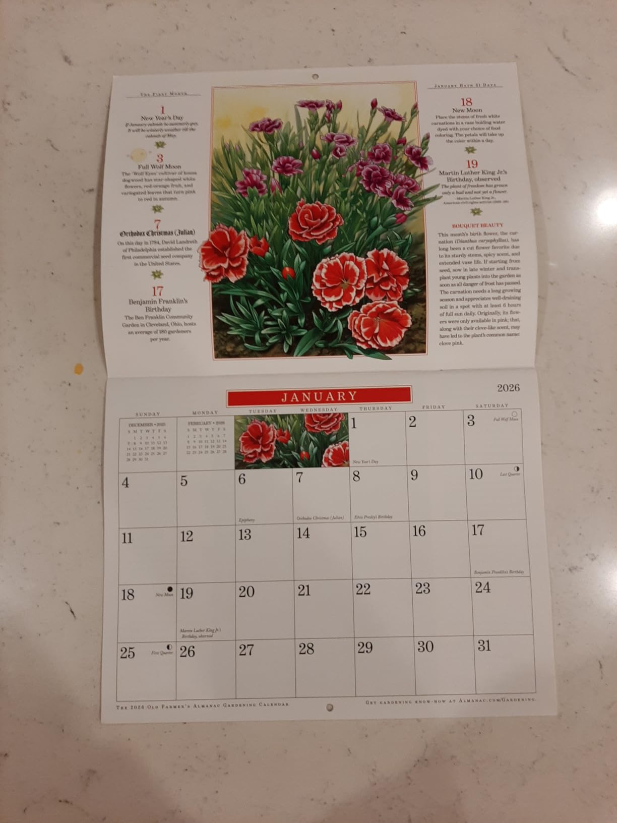The 2026 Old Farmer's Almanac Gardening Wall Calendar customer photo 1