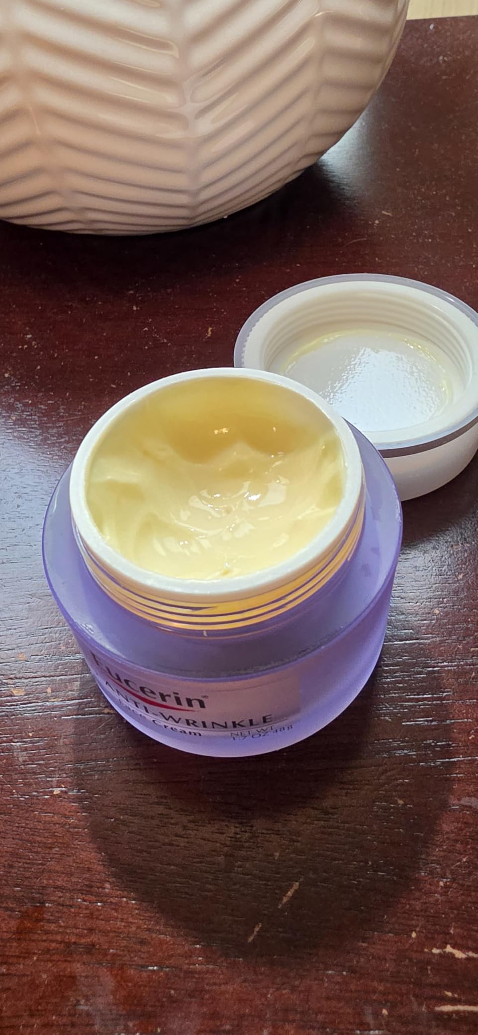Eucerin Q10 Anti-Wrinkle Face Cream, Unscented Face Cream for Sensitive Skin, 1.7 Oz Jar customer photo 1