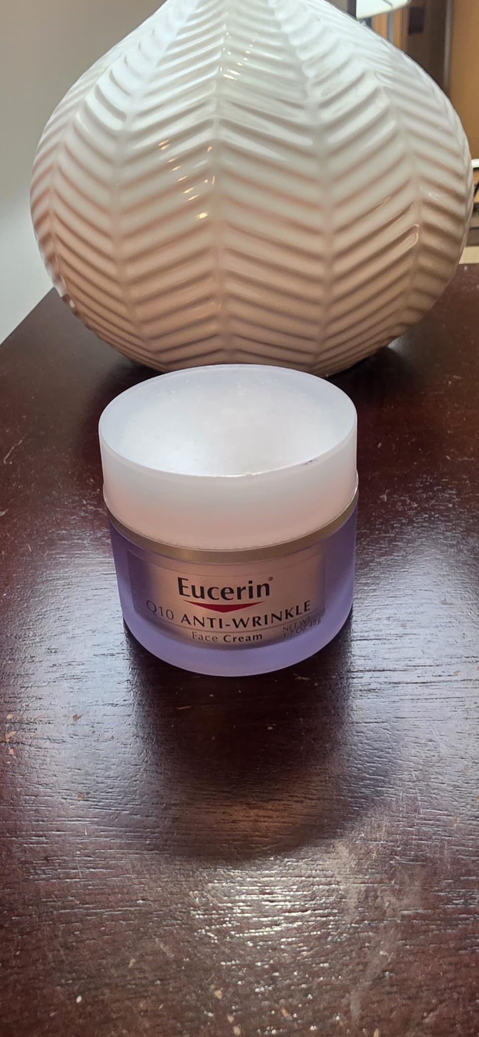 Eucerin Q10 Anti-Wrinkle Face Cream, Unscented Face Cream for Sensitive Skin, 1.7 Oz Jar customer photo 2