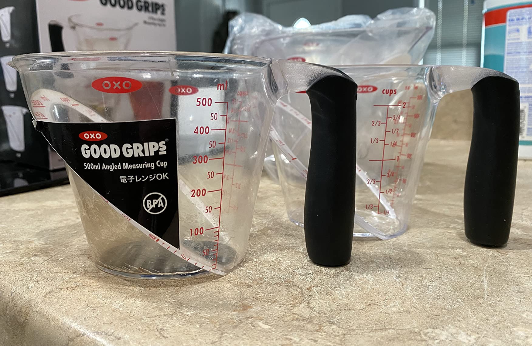 OXO Good Grips Angled Measuring Cups with Markings, Multi Size 3-Piece Set customer photo 1