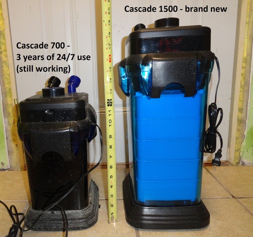 Penn-Plax Cascade 1000 Canister Filter - 265 GPH Aquarium Filter for Tanks Up to 100 Gallons - 360 Degree Flow Valves, Poly Fiber Pads, Bio-Sponge & Activated Carbon -Fresh & Saltwater -11.5x10x17in customer photo 1