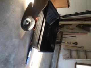 Agri-Fab Inc 350-Pound Steel Tow Behind Dump Cart, 10-Cubic Feet Capacity – Removable Tail Gate, Garden Utility Trailer, Black, Made in the USA; Model # 45-0303 customer photo 2