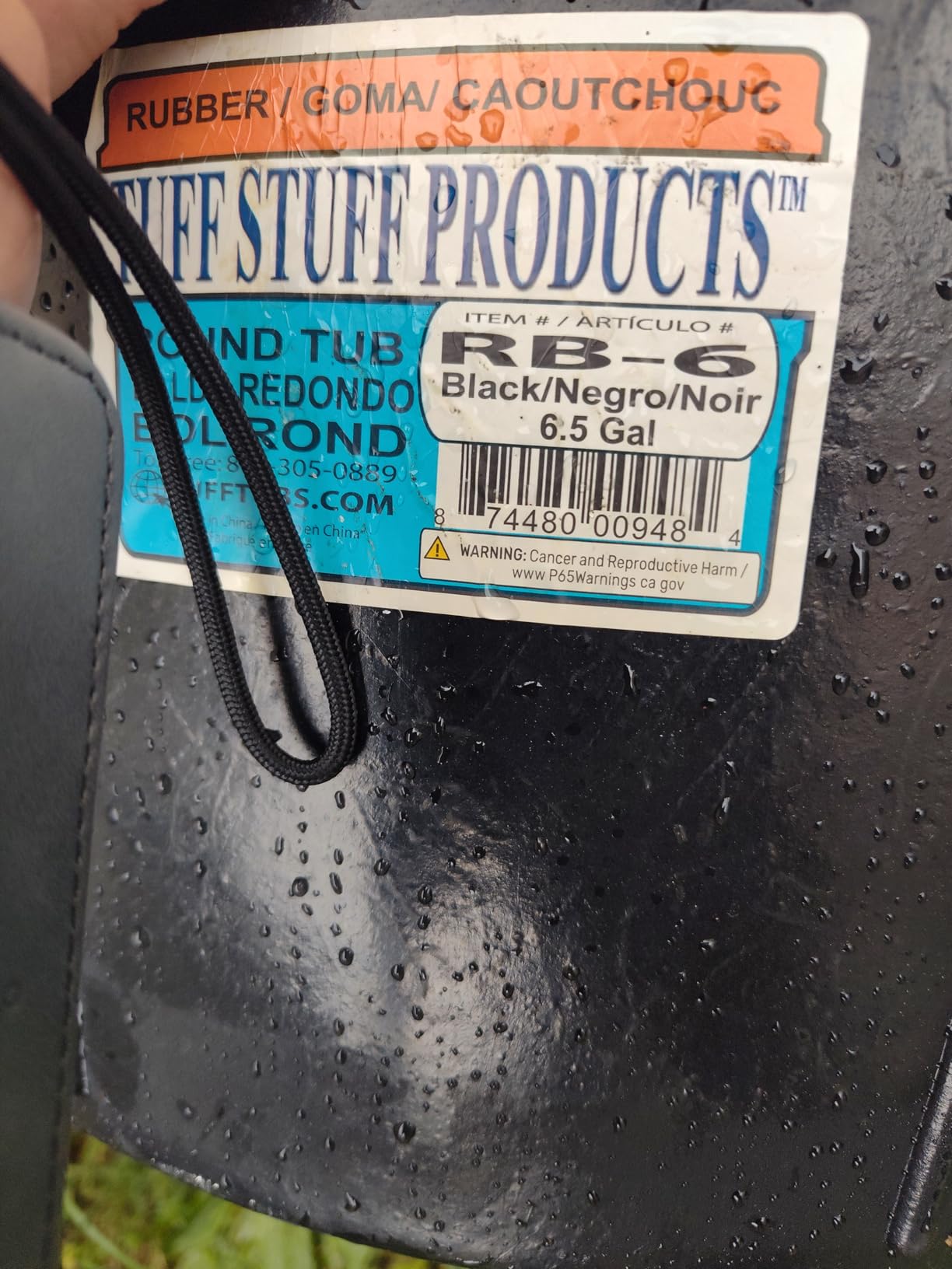 Little Giant® Heavy Duty Rubber Tub | Durable Rubber Feed Pan | Indoor & Outdoor Use | Rubber Feed Bucket | 15 Gallons customer photo 2
