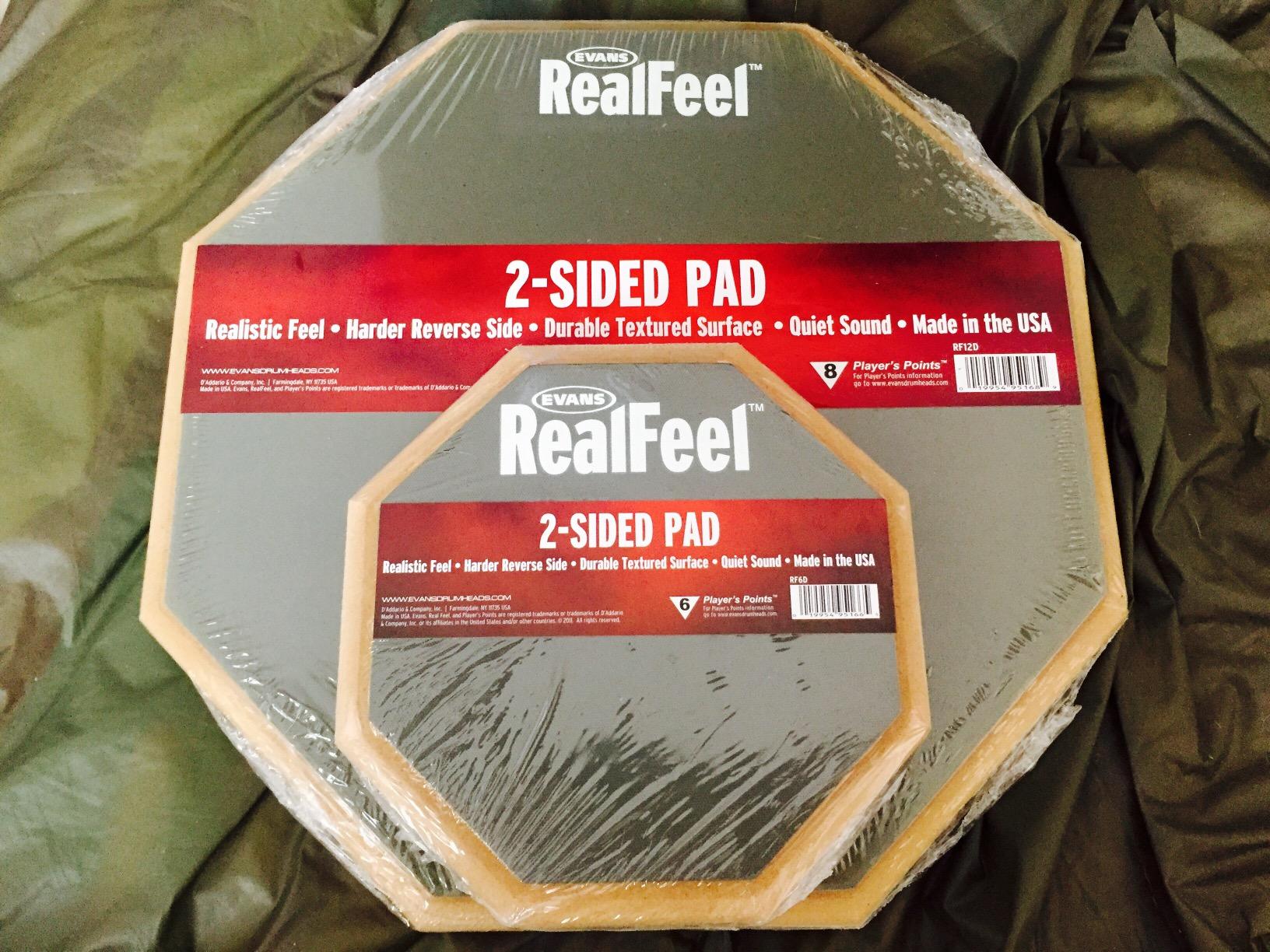 Evans RealFeel - Drum Practice Pad - Drum Pad - Drummer Practice Pad - Gum Rubber & Neoprene, 2 Sided, 12 Inch customer photo 2