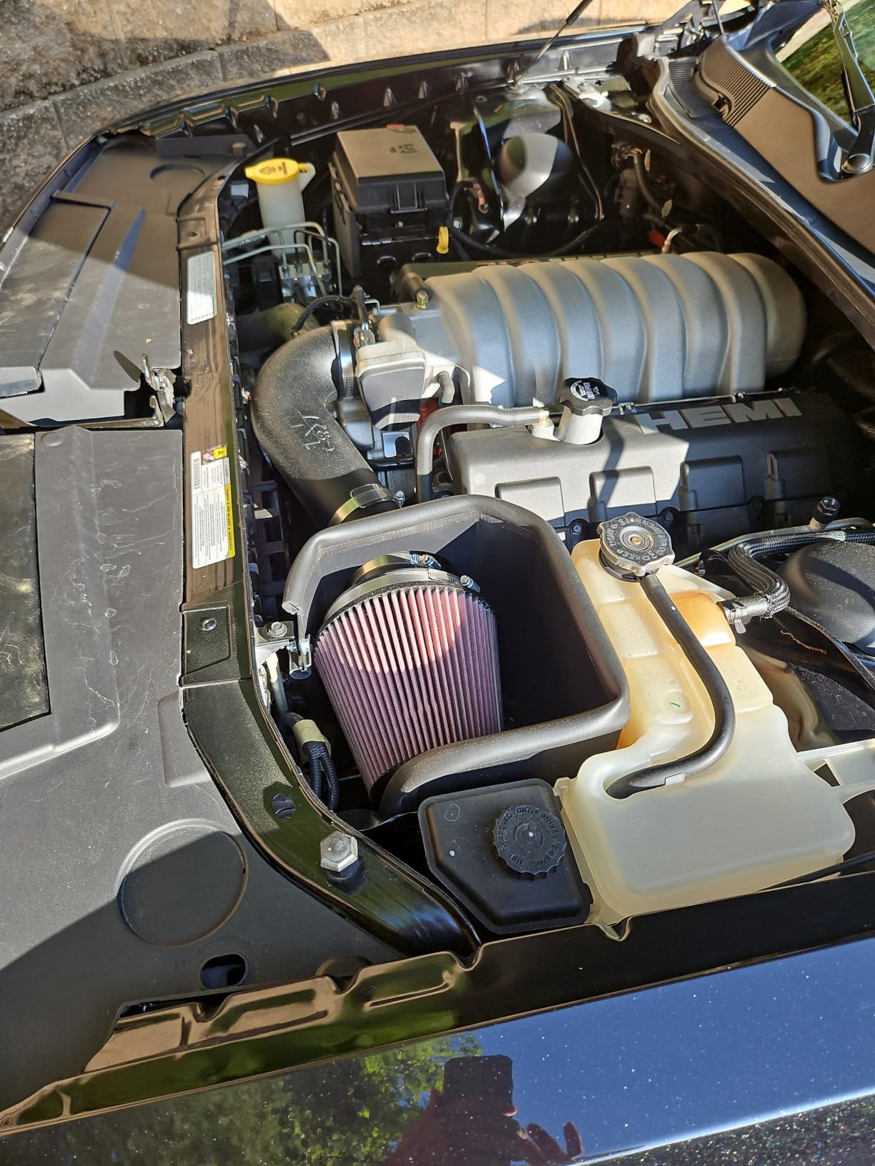 K&N Cold Air Intake System: High-Flow Air Filter, Increase Performance & Acceleration: Compatible with 2005-2019 Crysler/Dodge: 300C, Challenger, Charger, Magnum, 57-1542 customer photo 1