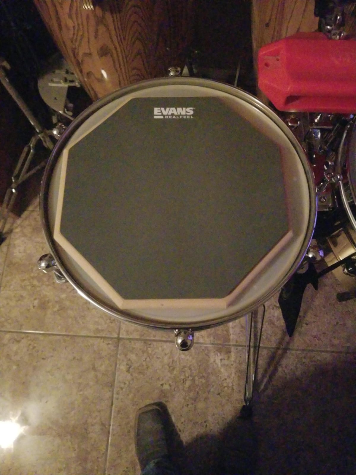Evans RealFeel Single-Sided Drum Practice Pad, 12 Inch customer photo 2