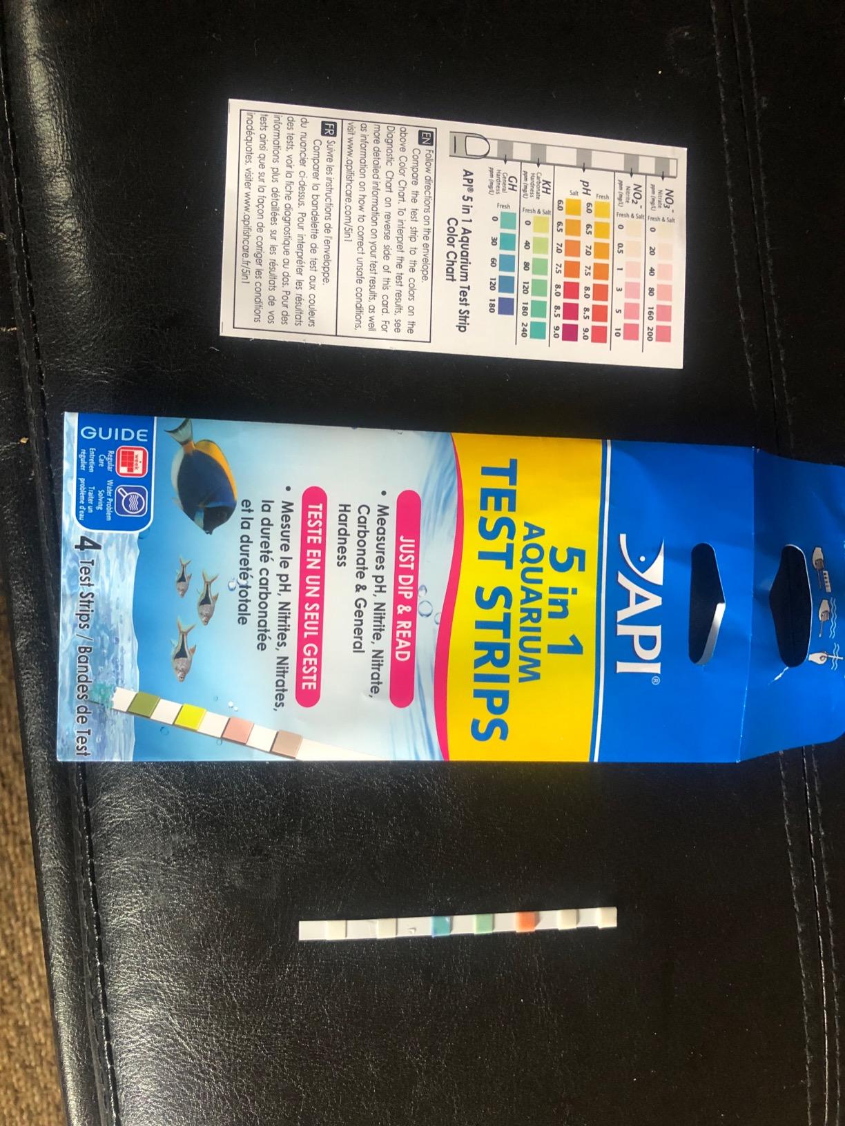 API 5-in-1 Test Strips Freshwater and Saltwater Aquarium Test Strips 25-Count Box customer photo 2