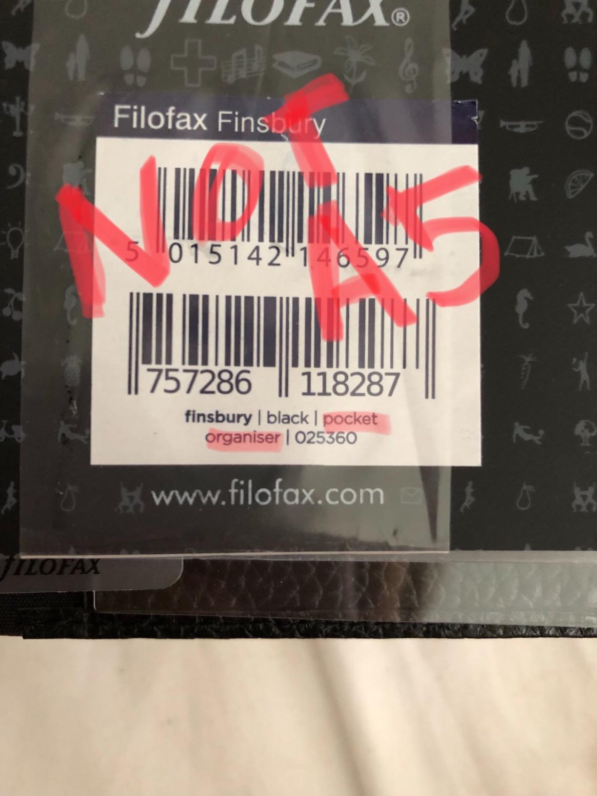 Filofax A5 Finsbury Organiser - Black customer photo 2