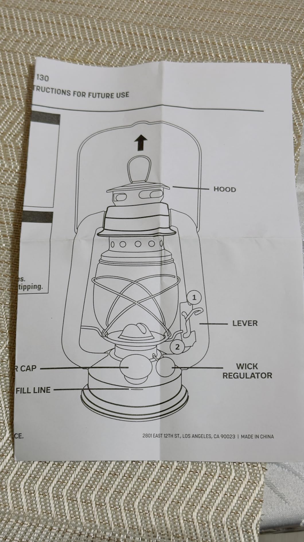 Stansport Hurricane Lantern – Classic Metal Kerosene Oil Lamp with Glass Globe and Adjustable Wick – Portable Emergency Lighting & Decorative Indoor/Outdoor Camping Lantern, Red customer photo 2