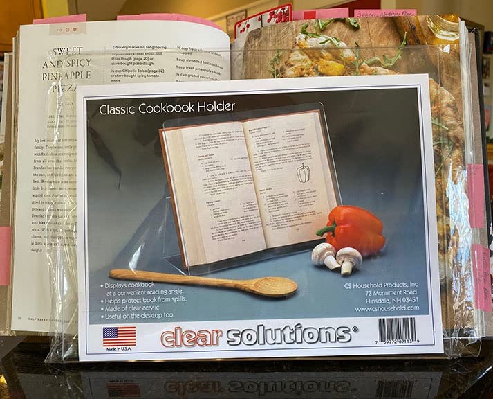 The Classic All-Acrylic Cookbook Holder in a Clear Bag Presentation with Label customer photo 1