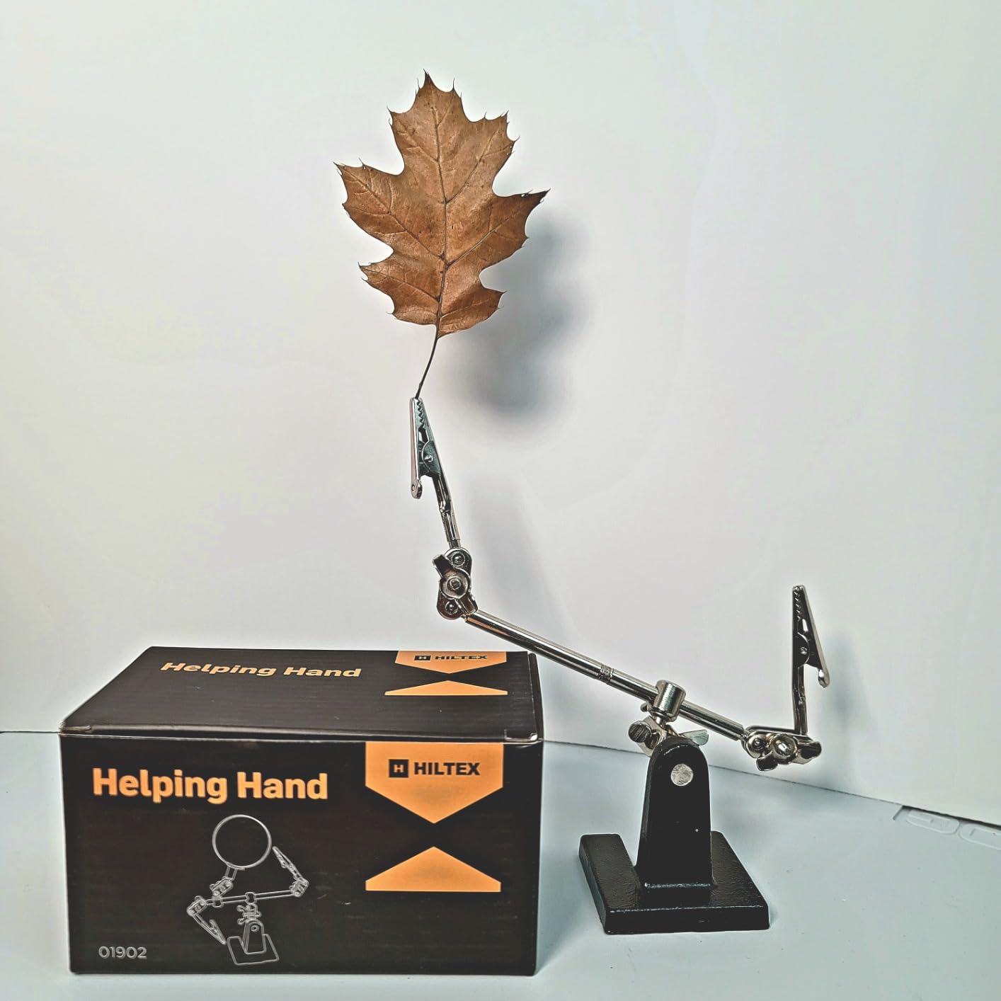 NEIKO 01902 Adjustable Helping Hand with Magnifying Glass, Third Hand Solder Aid, Soldering Wire Station Stand with Dual Alligator Clips and a Heavy Base, Beading & Jewelry Making Tools, Solder Holder customer photo 2