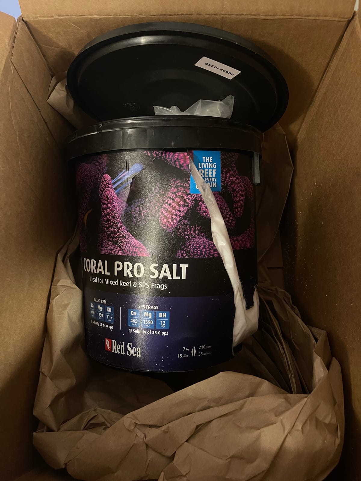 Red Sea Coral Pro Reef Salt Mix Small Bucket - Makes 55 Gallons Complete Marine Saltwater Aquarium Advanced Formula Optimal Coral Health & Stability customer photo 1