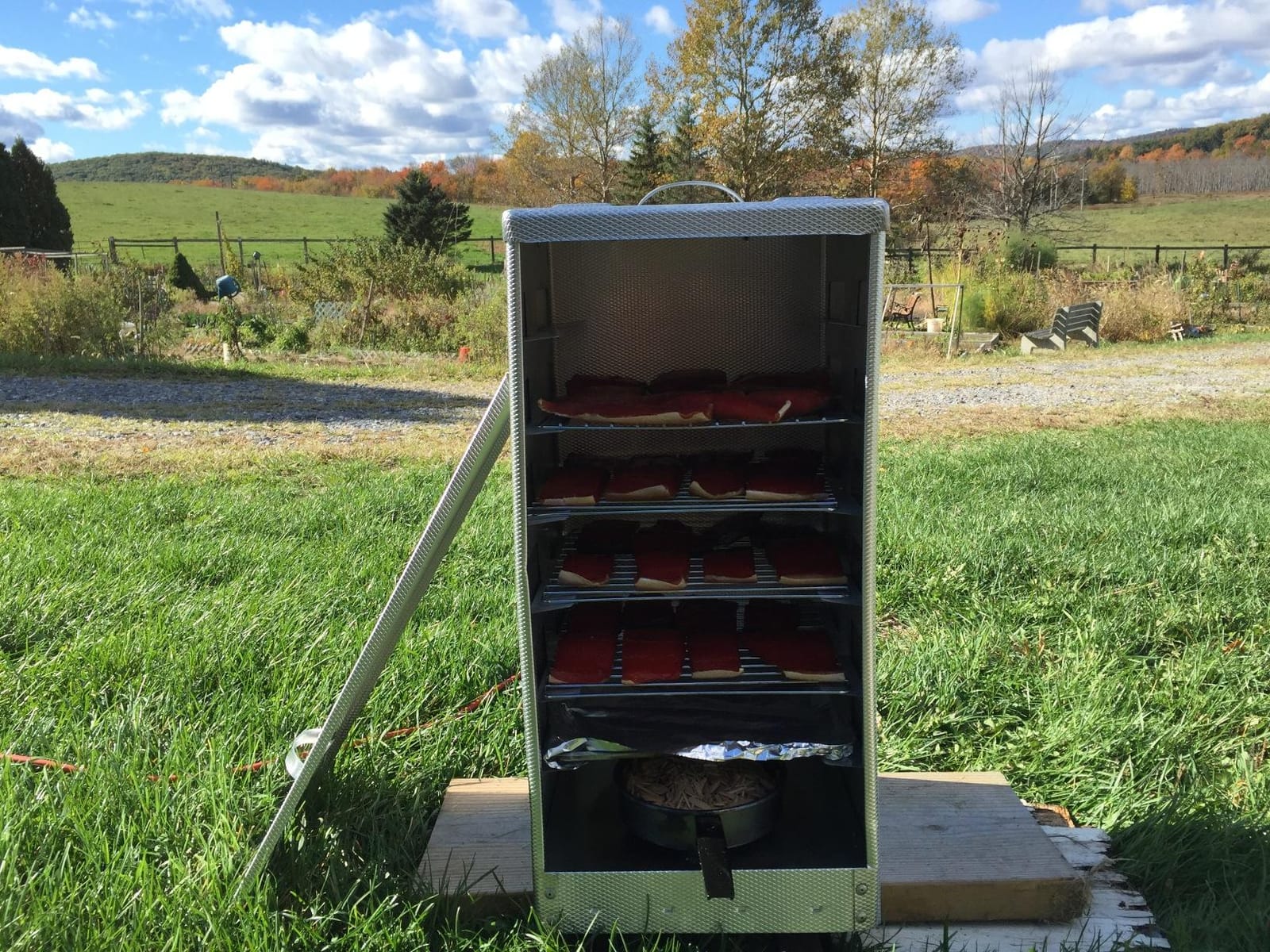Smokehouse Little Chief Front Load Smoker, Low to Mid Temperature Smoker for Fish, Jerky, Cheese, Sausage & Other meats, Smoke Up to 25 Pounds of Meat & Fish customer photo 1