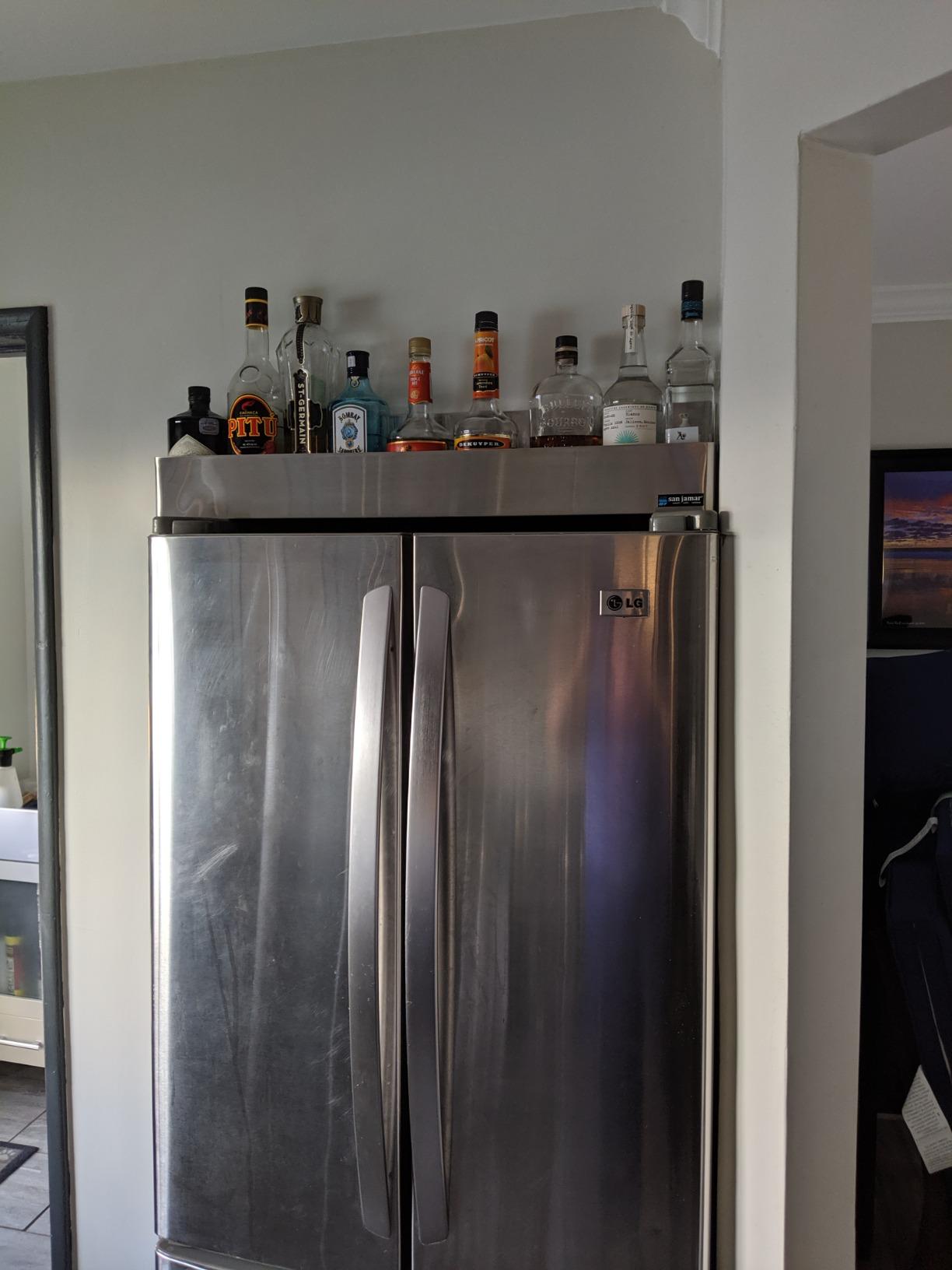 San Jamar Speed Rack Bottle Holder 5 Qt/LTR Bottles Stainless Steel B5522GR - 1 Each customer photo 1