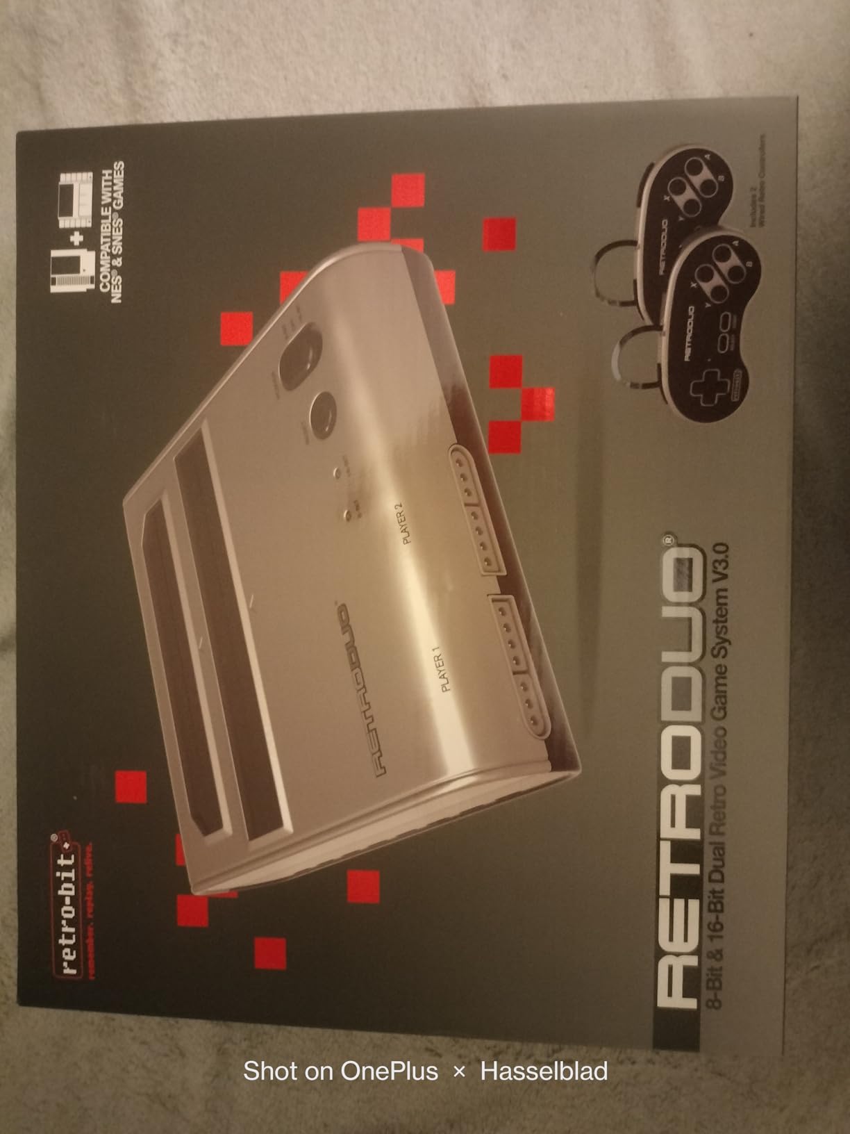 Retro-Bit Retro Duo 2 in 1 Console System - for Original NES/SNES - Black customer photo 2