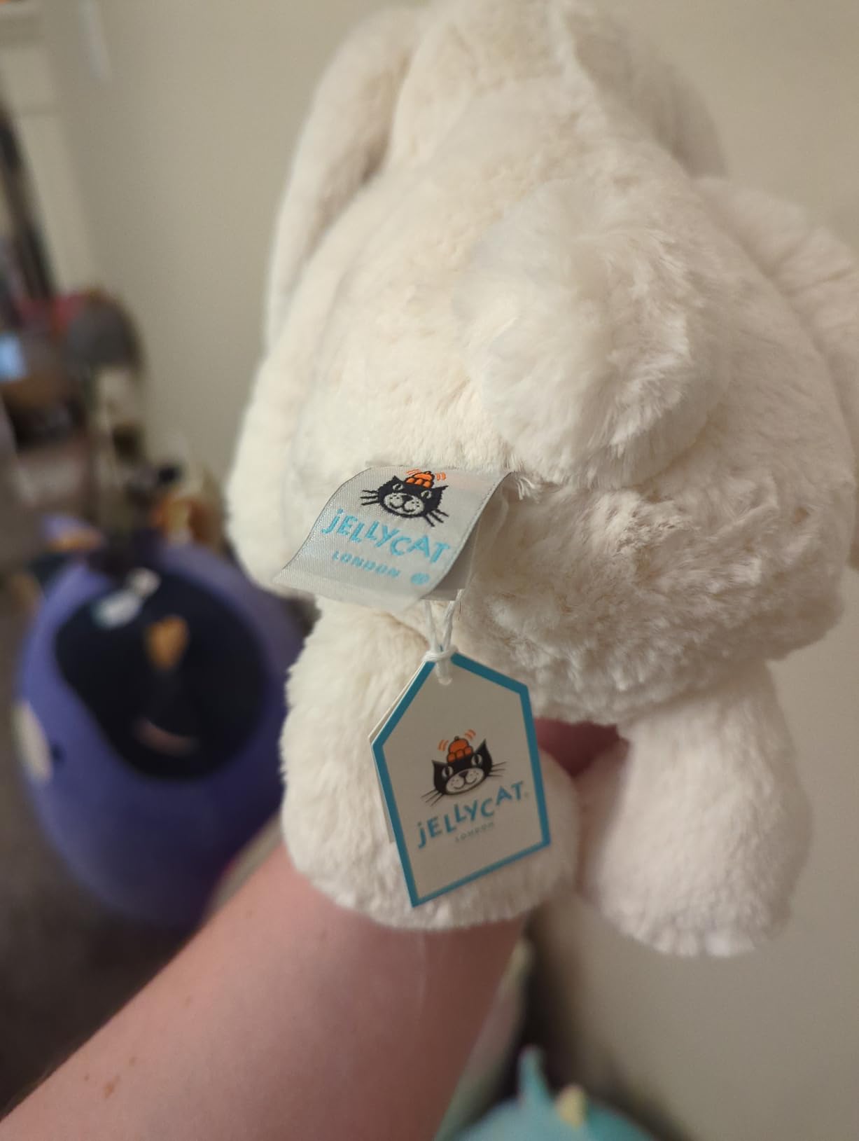 Jellycat Bashful Cream Bunny Stuffed Animal, Medium, 12 inches customer photo 1