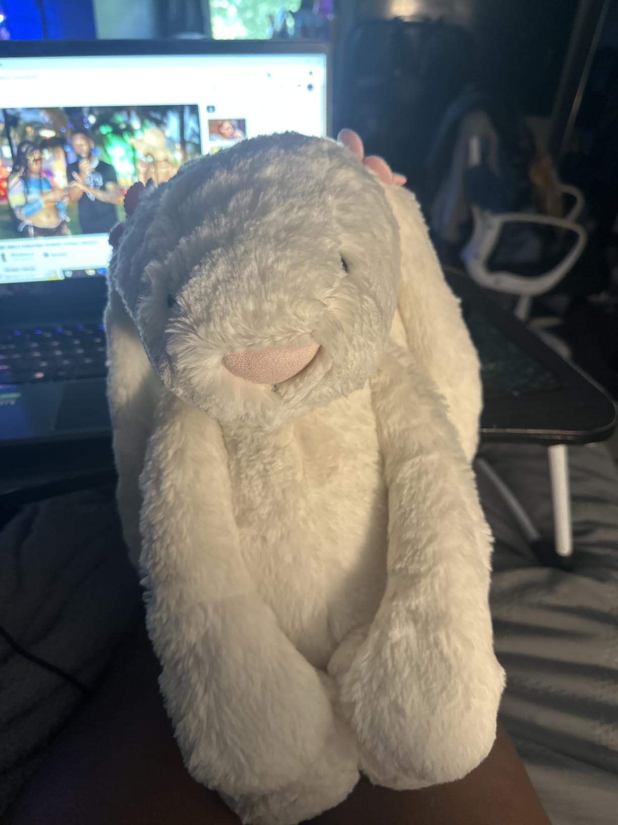 Jellycat Bashful Cream Bunny Stuffed Animal, Medium, 12 inches customer photo 2