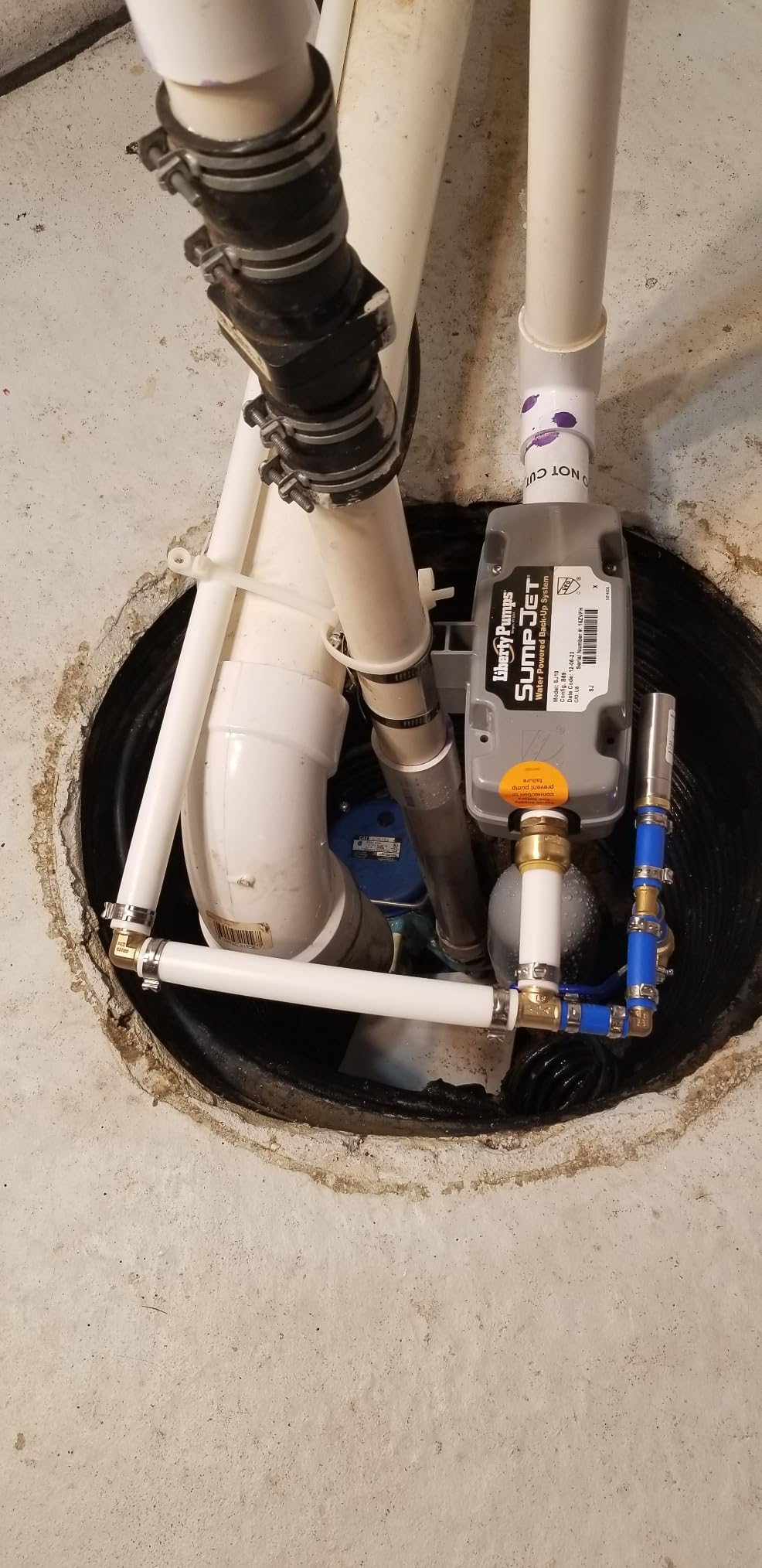 SumpJet® Water Powered Backup Emergency Sump Pump customer photo 1