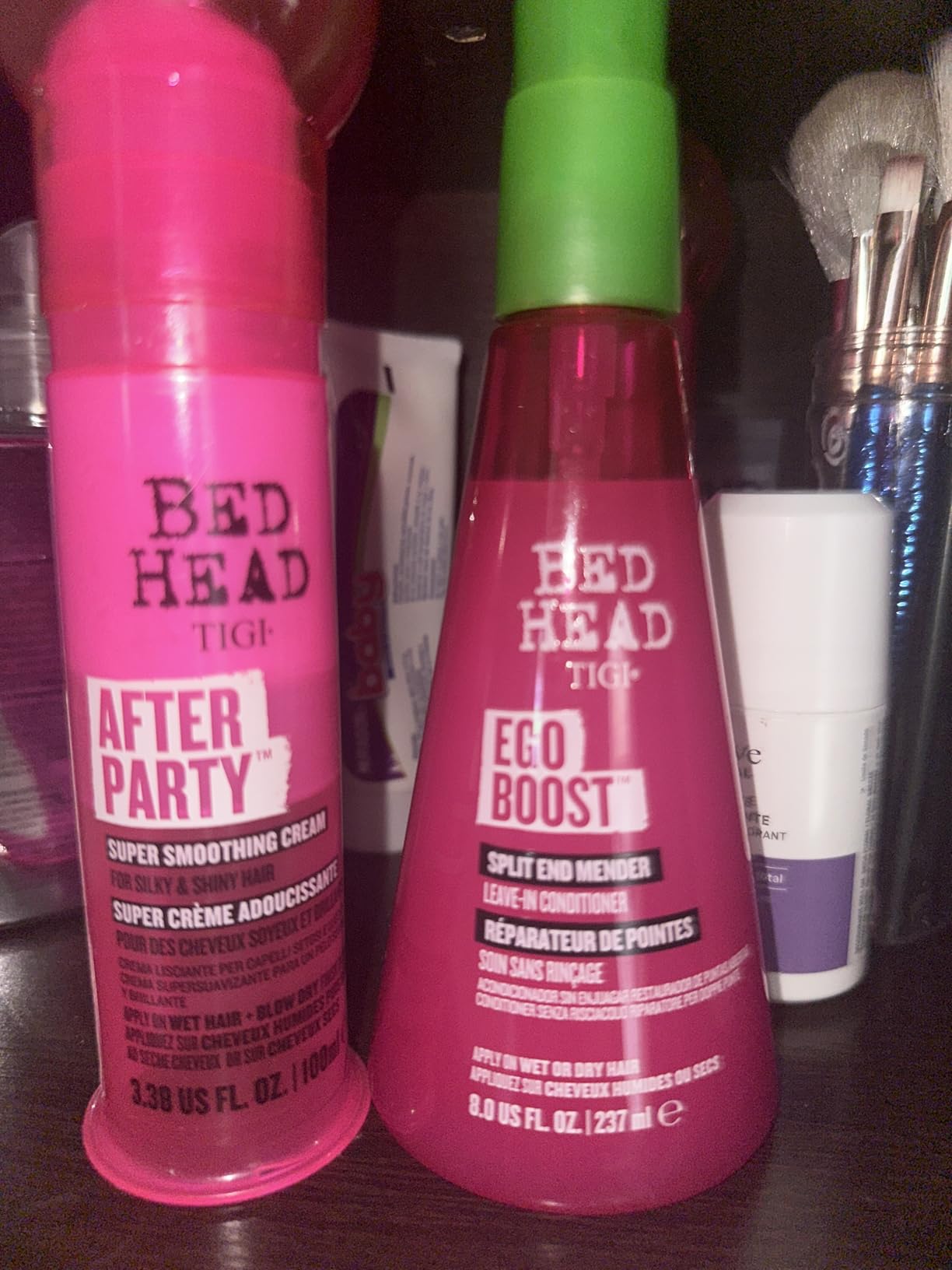 Bed Head by TIGI Ego Boost Leave In Hair Conditioner – Professional Repair Treatment for Dry, Damaged Hair with Split Ends, Anti Frizz, Moisturising Conditioner Cream, Safe for Dyed Hair customer photo 2