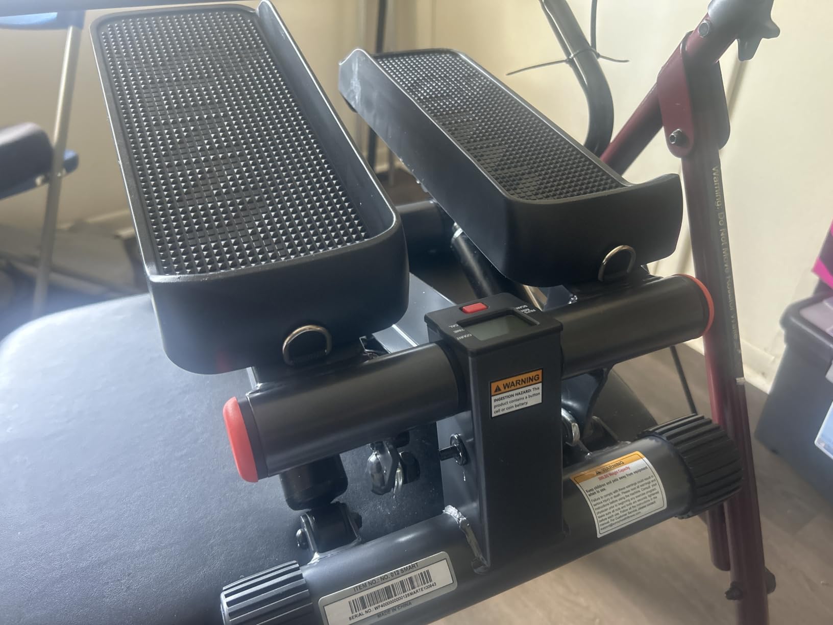 Sunny Health & Fitness Mini Stair Stepper w/Resistance Bands for Home Gym customer photo 2